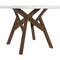Armen Living Venus and Rowan 5 Piece Walnut and Marble Round Dining Set SETVEDIWA5A - alternate 8